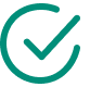 Approved check icon in green